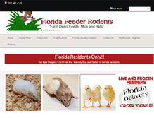 Tablet Screenshot of floridafeederrodents.com